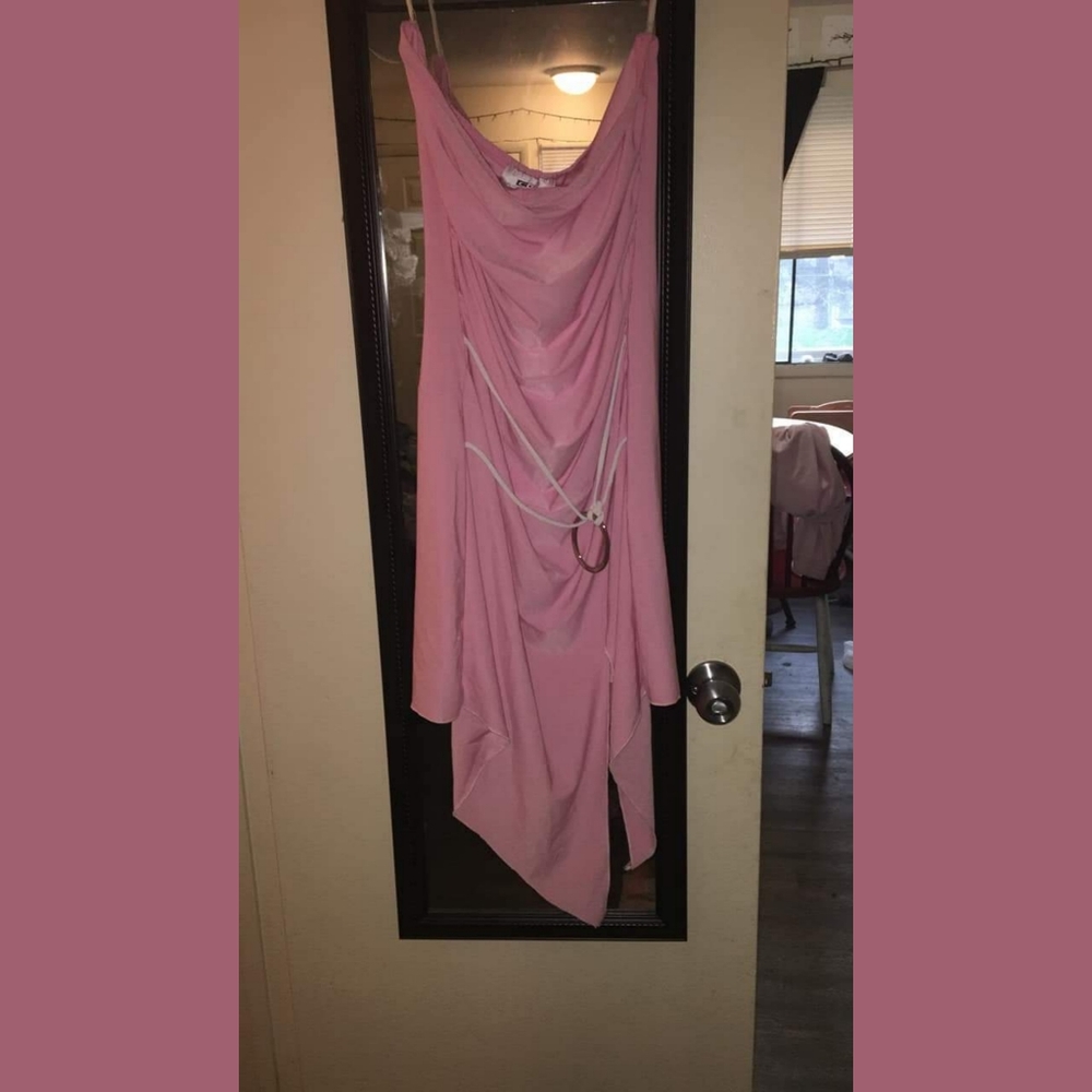 Pink Strapless dress